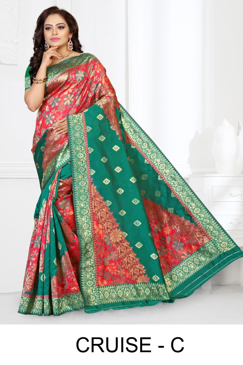 Ronisha Cruise Latest Fancy Designer Casual Wear Silk Saree Collection